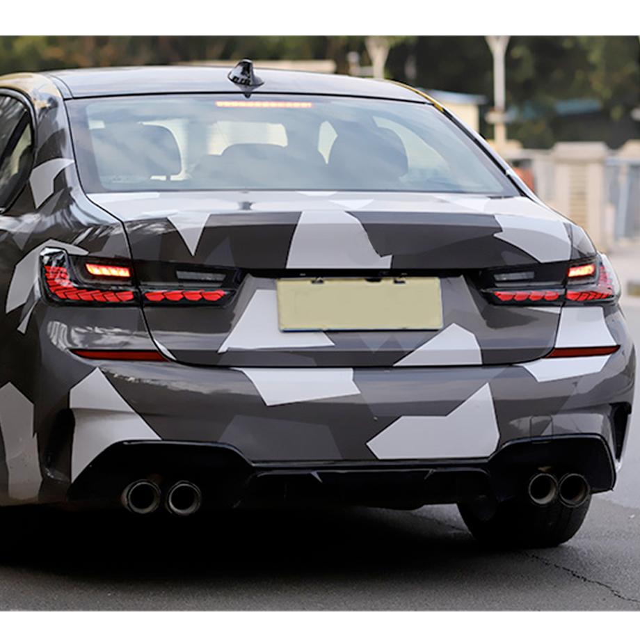 BM G20 3-Series CS Style OLED Sequential Smoked Black Taillights