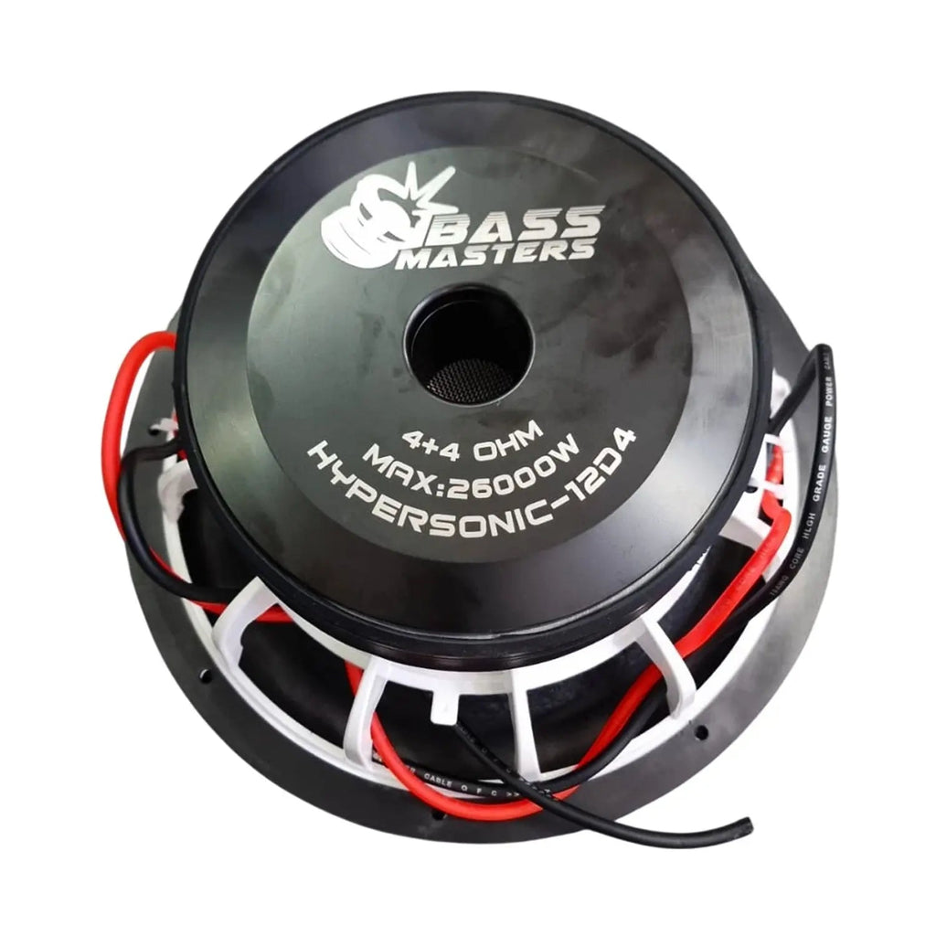 Bass Masters HyperSoniK-12D4 12" DVC D4 Subwoofer - 1800W RMS