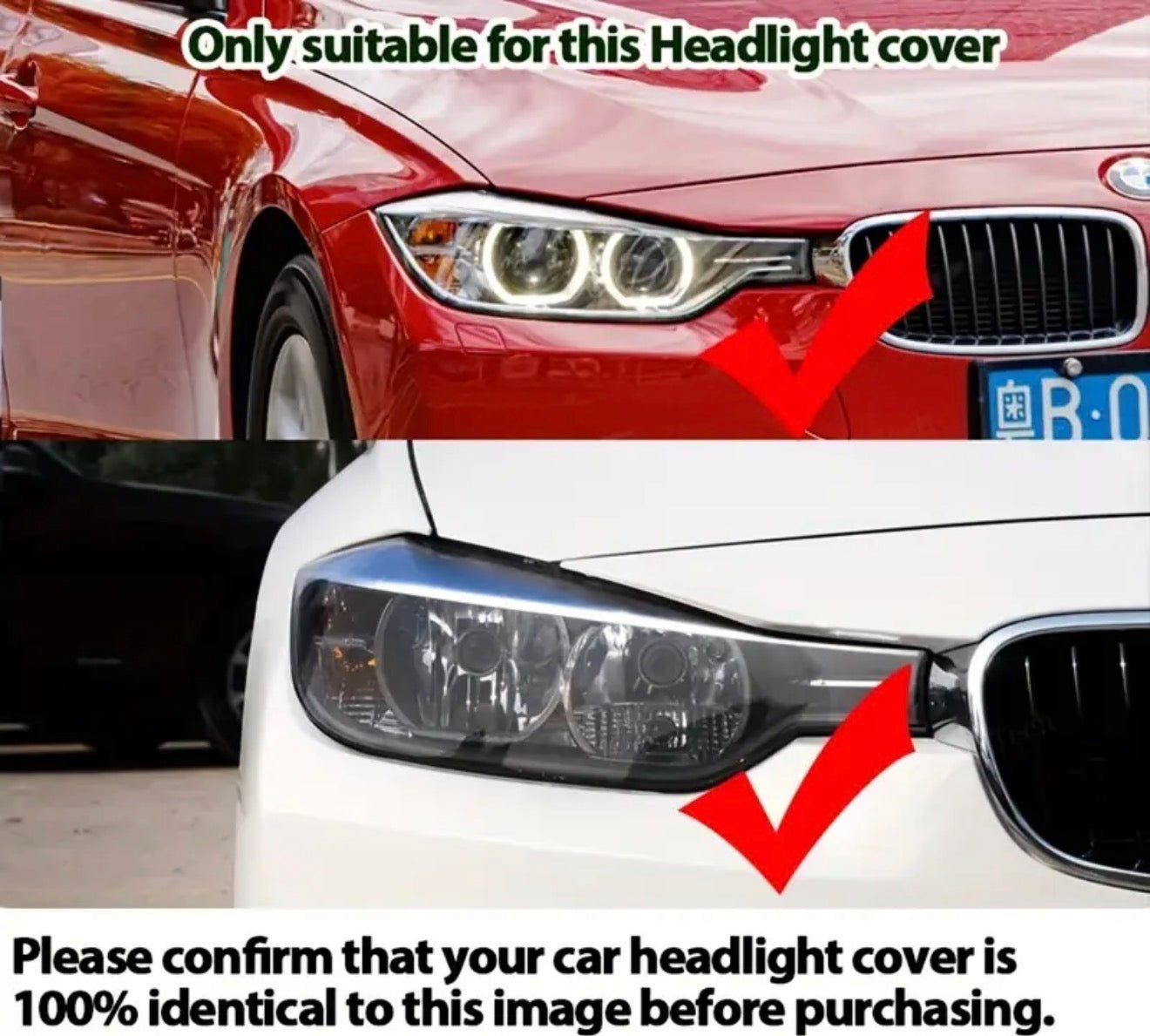 BMW F30 HEADLIGHT LENSES