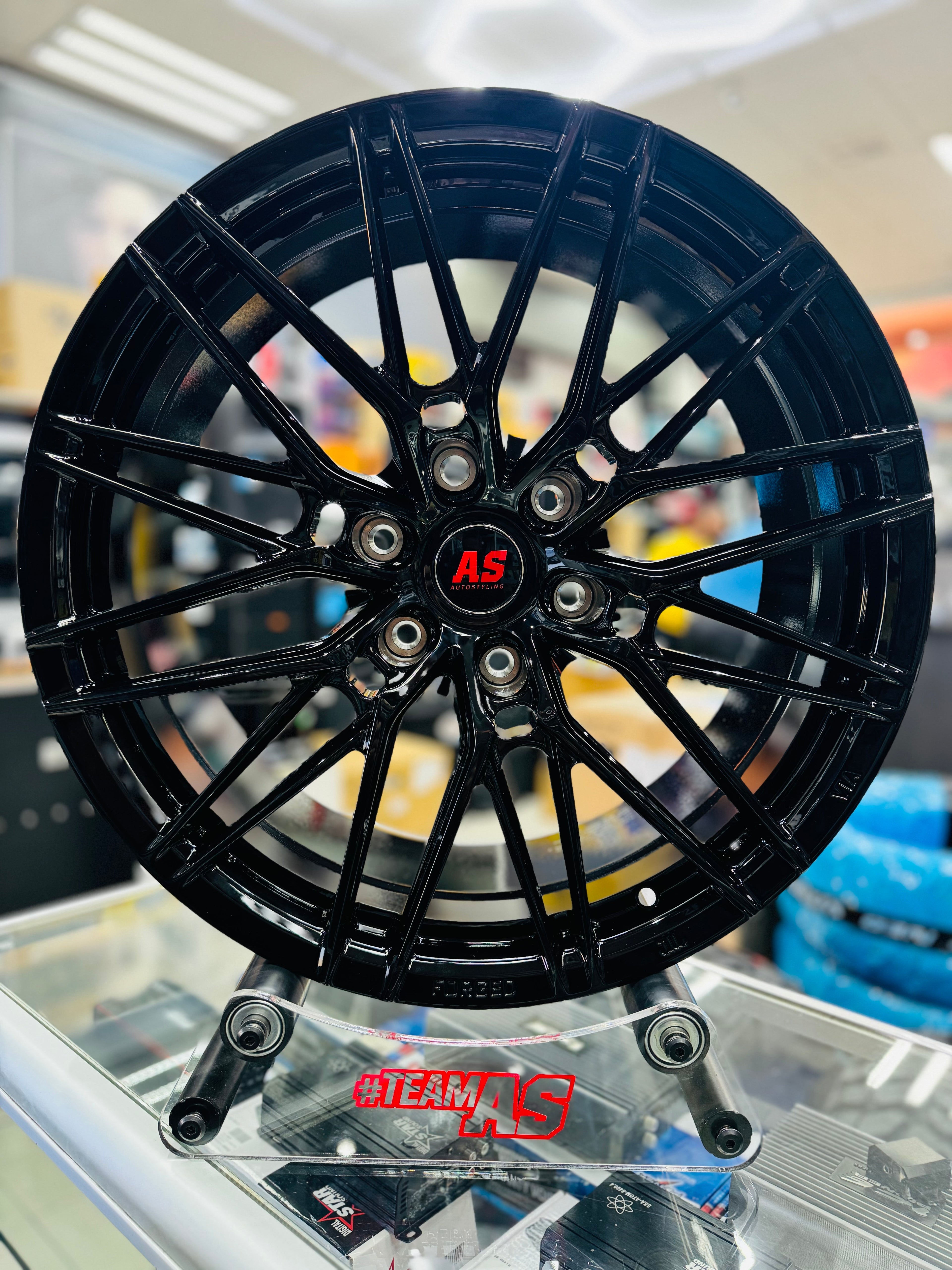 22”  AS-FORGED 81951 6/139 BAKKIE WHEELS GLOSS BLACK for next Gen Ranger & AMAROK only