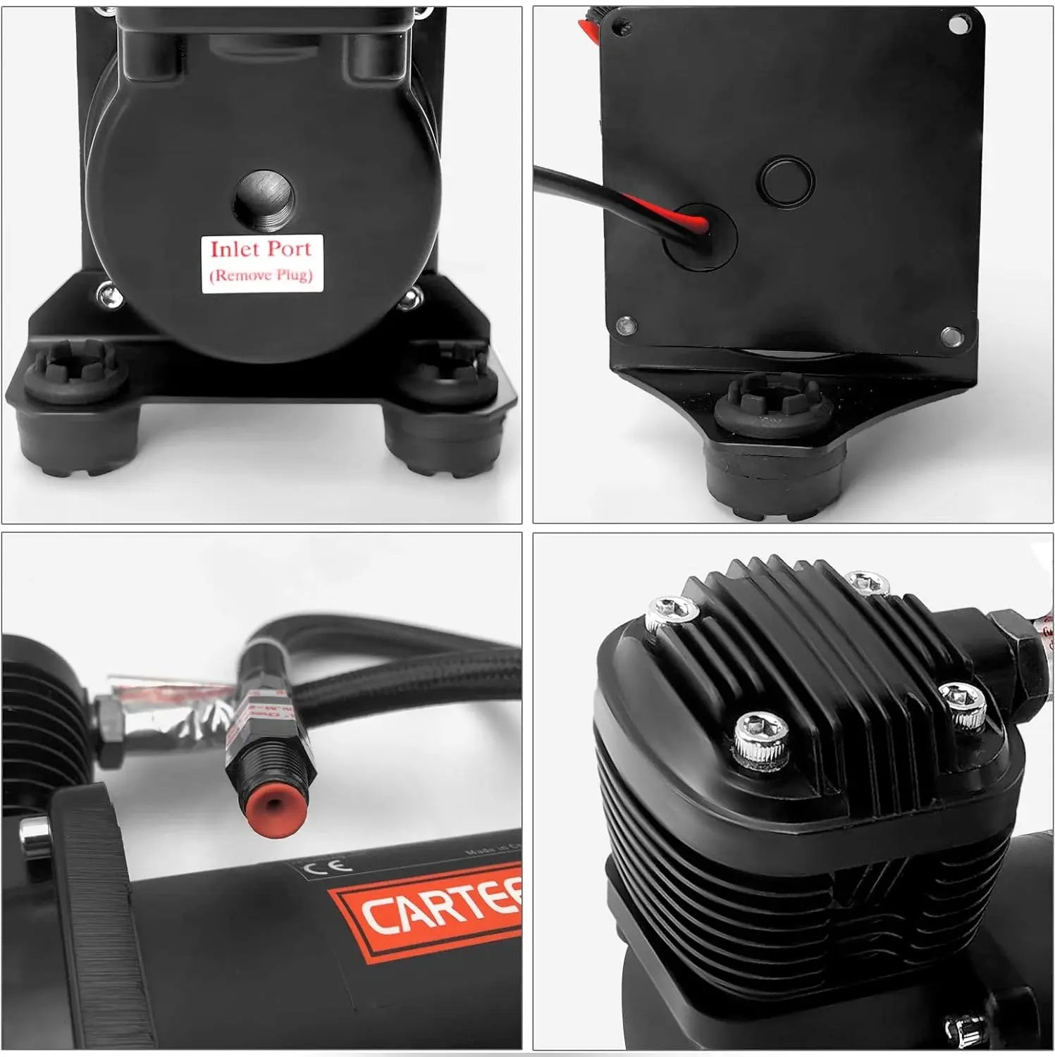 CarteeAir 420SQ Super Quiet Air Compressor (Black)