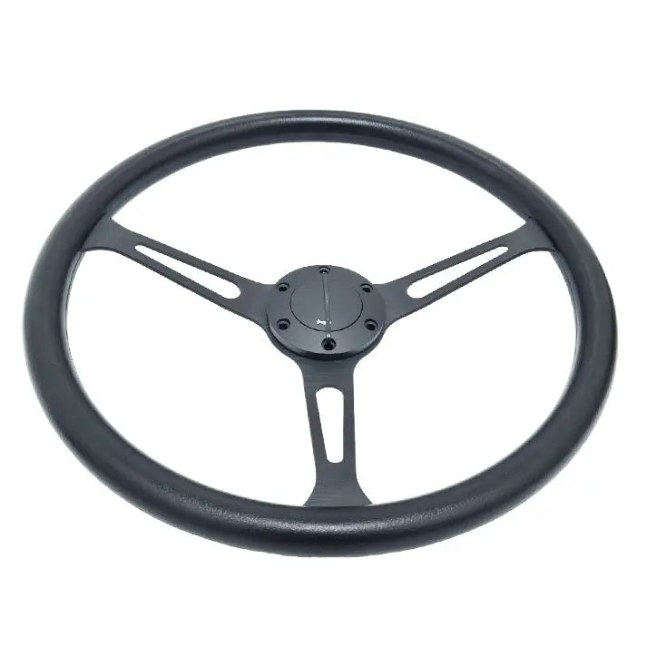 Classic 3-Spoke Racing Style Steering Wheel (380mm)