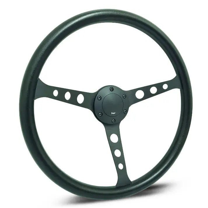 Classic 3-Spoke Racing Style Steering Wheel (380mm)