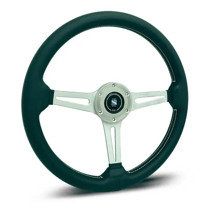 Classic Racing Style Leather Steering Wheel (350mm)
