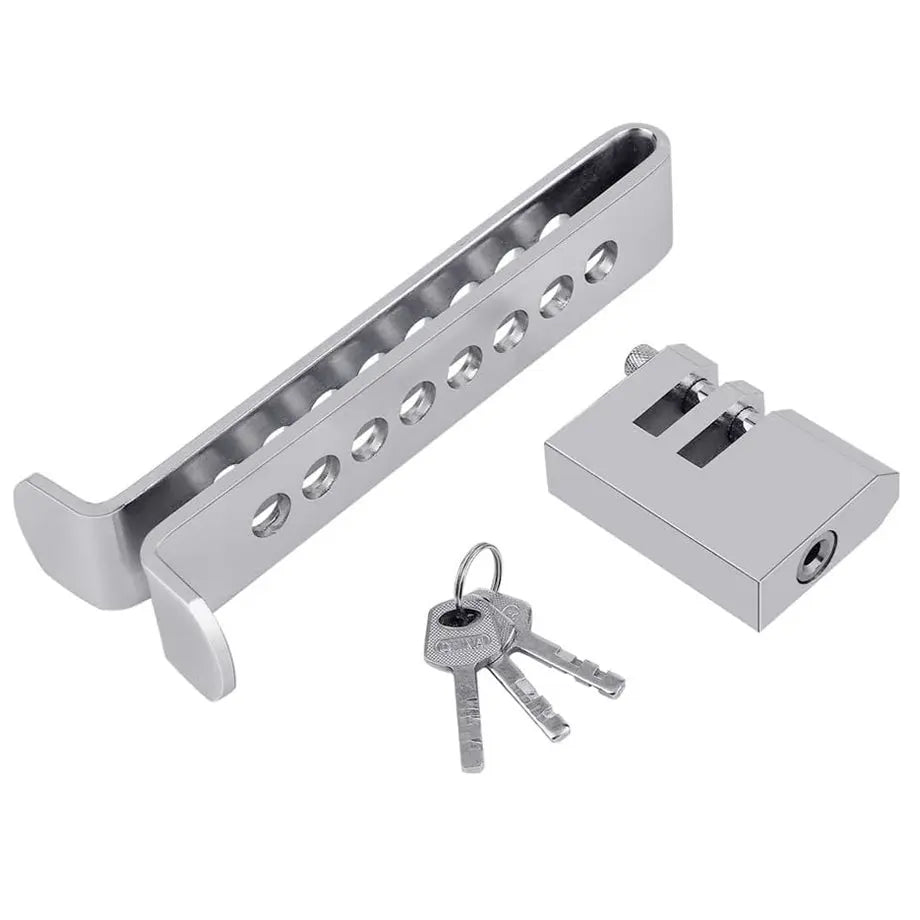 Universal Anti-Theft Stainless Steel Brake / Clutch Foot Pedal Lock Kit