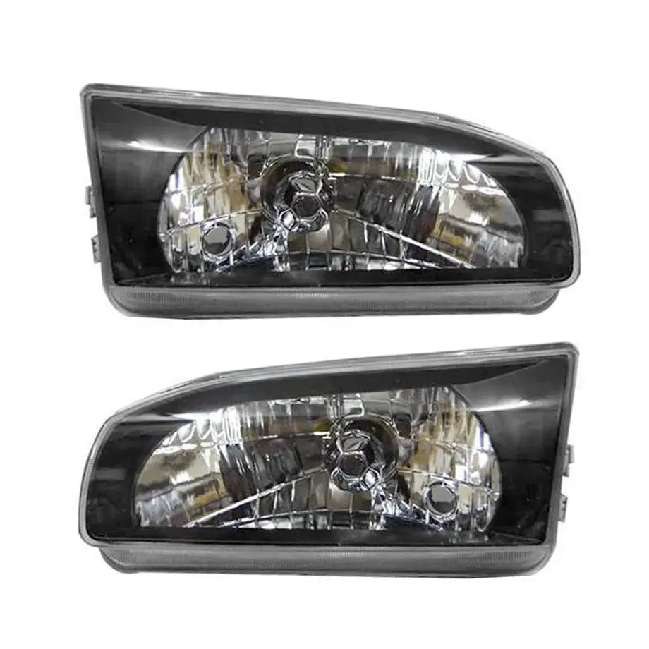 Toyota Corolla RSI (96-98) Black Crystal Headlights