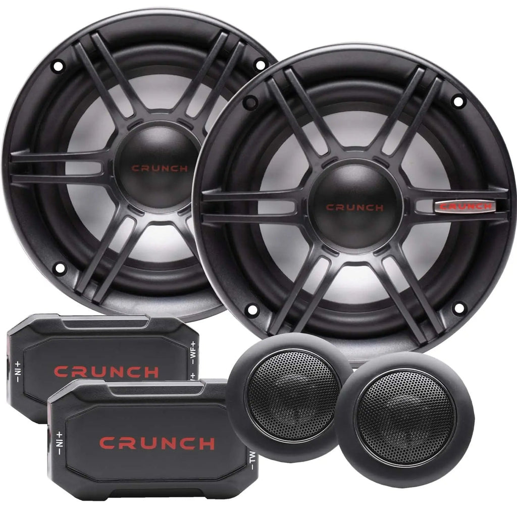 Crunch CS65C CS Series 6.5 Inch  2-Way Component Speakers (300W)