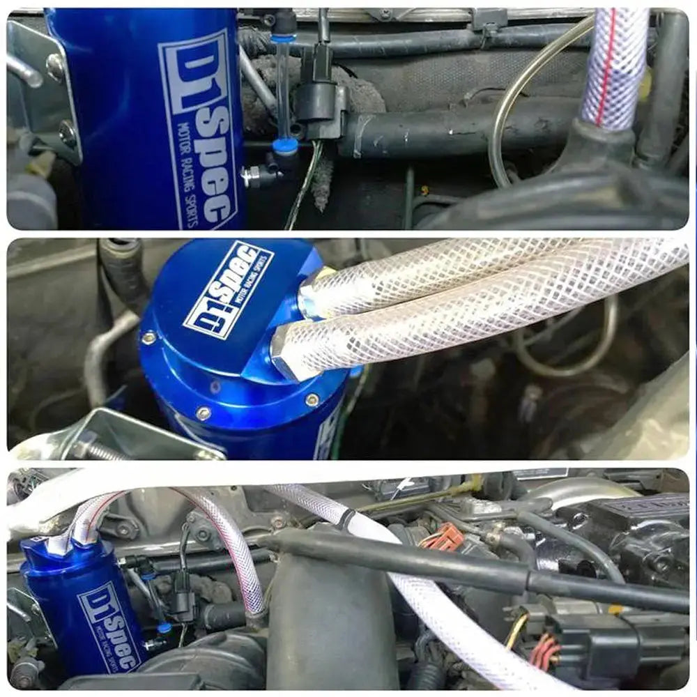 D1 Spec Round Oil Catch Tank (Blue)