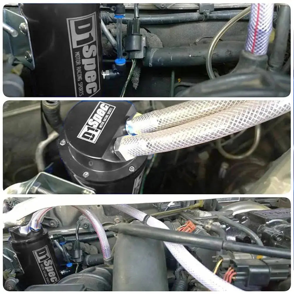 D1 Spec Round Oil Catch Tank (Black)