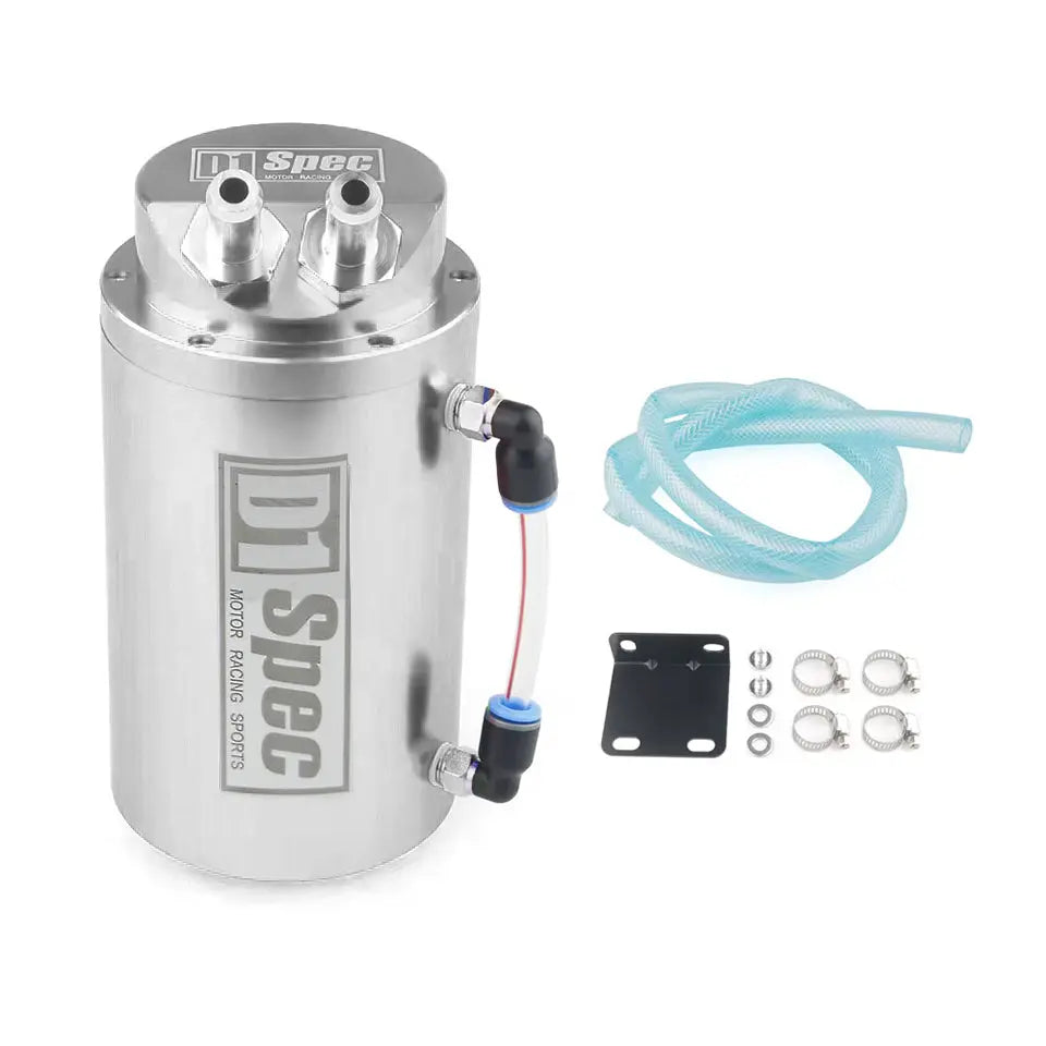 D1 Spec Round Oil Catch Tank (Silver)
