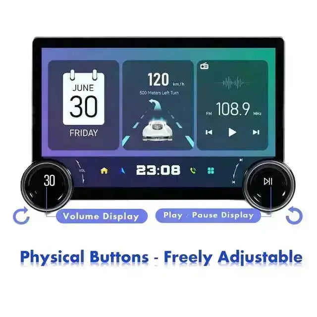 Diamond 2K - 11.5 Inch Dual Knob Android Multimedia Entertainment Unit -  Renault Clio (17-20)