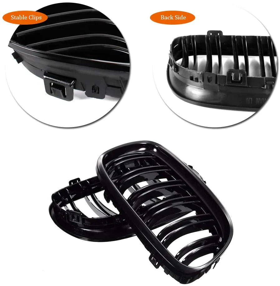 BMW E90 FACE LIFT DOUBLE GRILL GLOSS BLACK