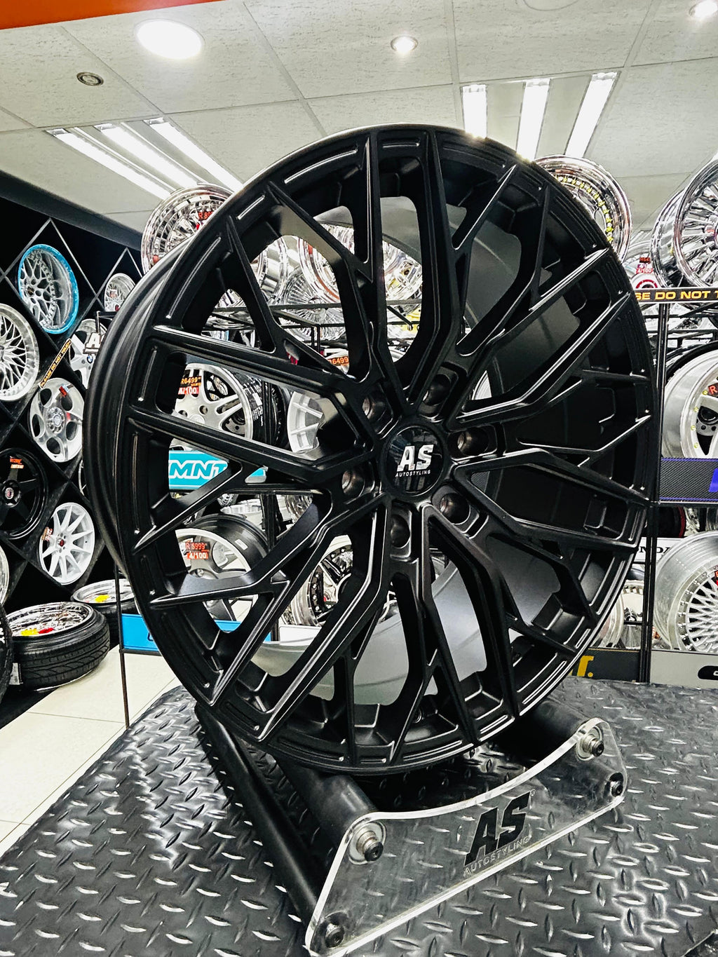 20” AS   520 SATIN BLACK BAKKIE RIMS 6/139 PCD