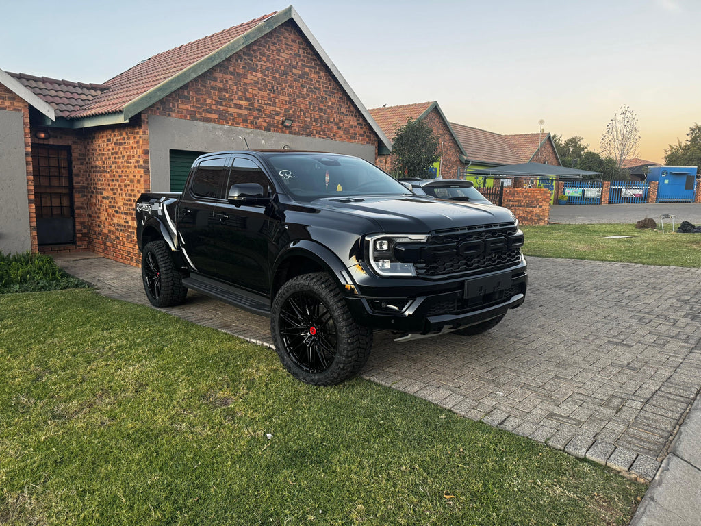 22”  AS-FORGED 81951 6/139 BAKKIE WHEELS GLOSS BLACK for next Gen Ranger & AMAROK only