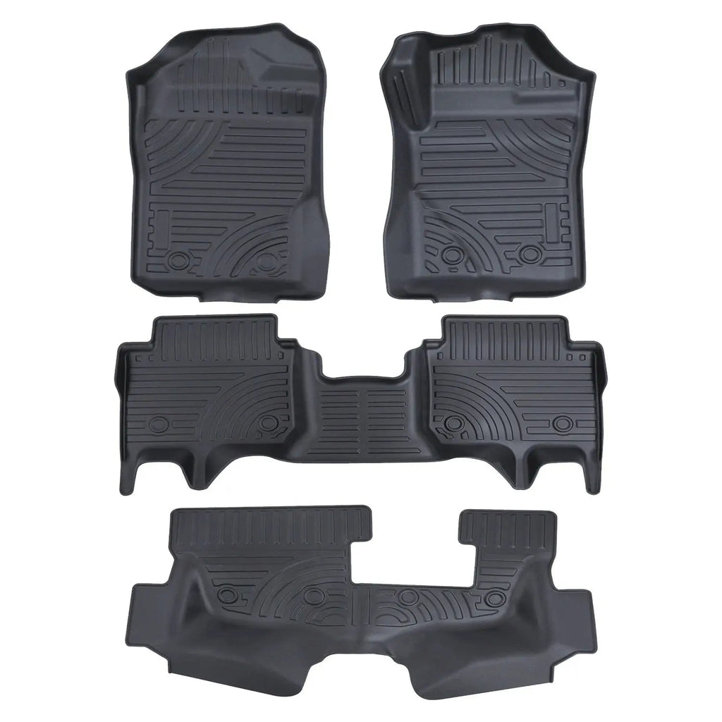 Everest Next Gen (21-On) Moulded TPE Rubber Floor Mats (4-Piece)