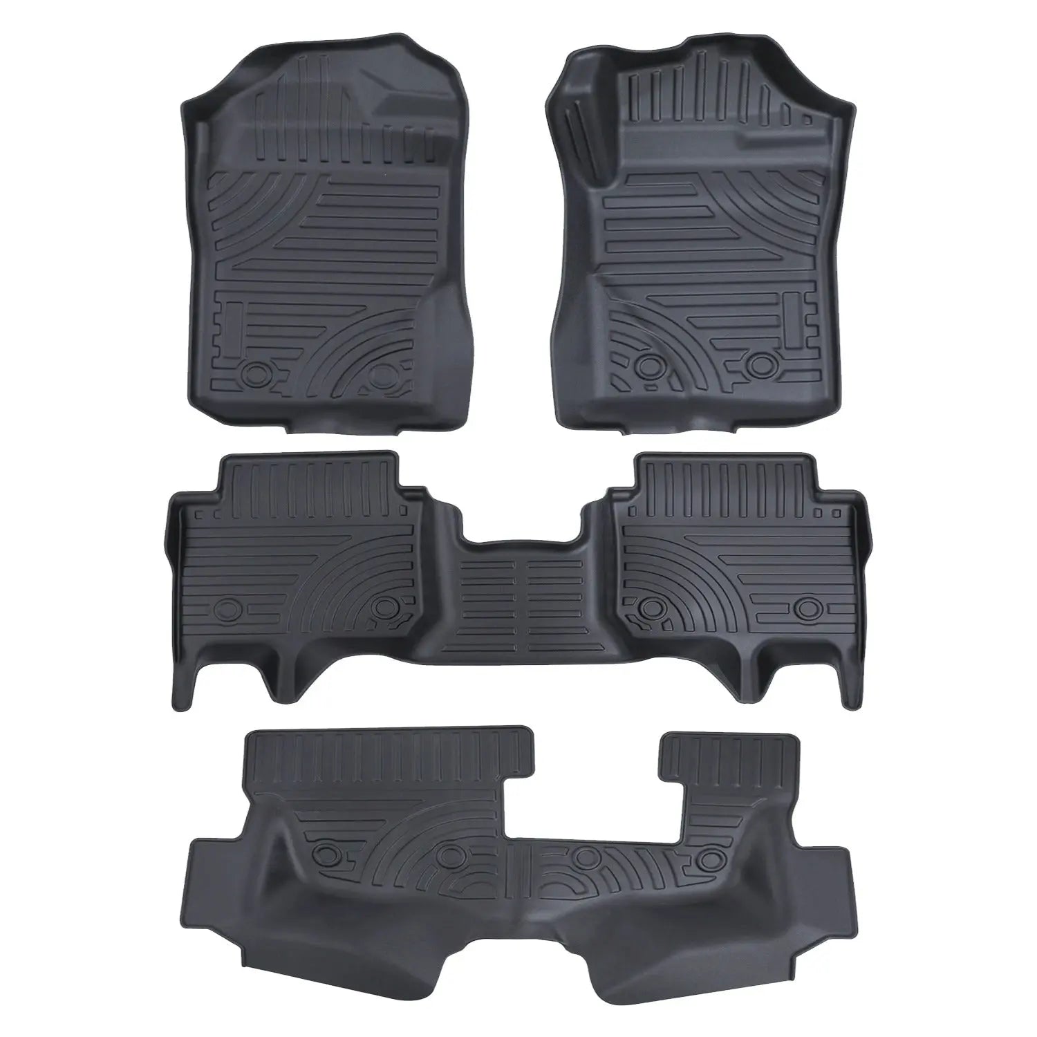 Everest Next Gen (21-On) Moulded TPE Rubber Floor Mats (4-Piece)