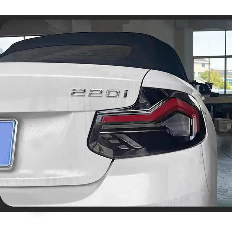 BM F22 / F23 2-Series GTS Style Sequential Smoked Black Taillights