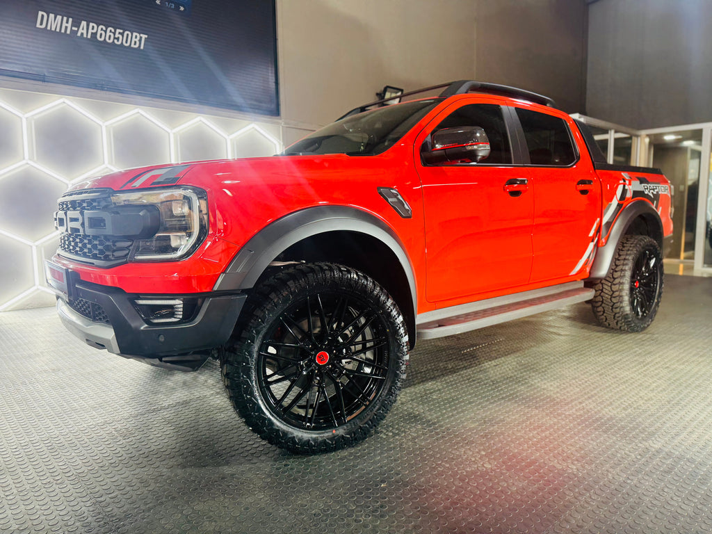 22”  AS-FORGED 81951 6/139 BAKKIE WHEELS GLOSS BLACK for next Gen Ranger & AMAROK only