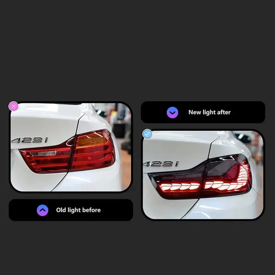BM F82 / F83 M4 CS Style OLED Sequential Smoked Black Taillights (14-20)