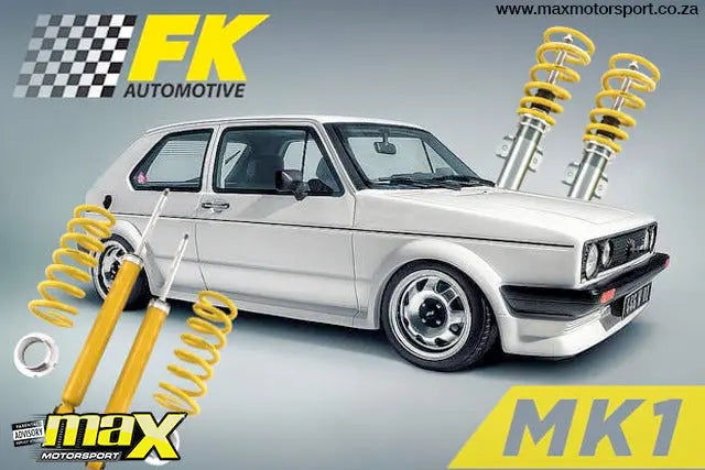 FK Automotive Coilover Kit (Height Adjustable) - VW Golf MK1