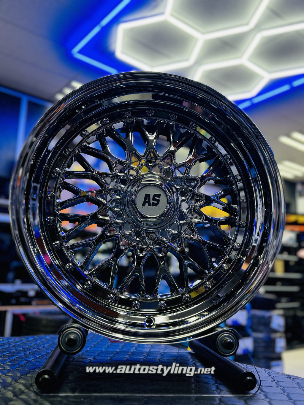 18” AS- MESH 5/112 5/114 SILVER CHROME