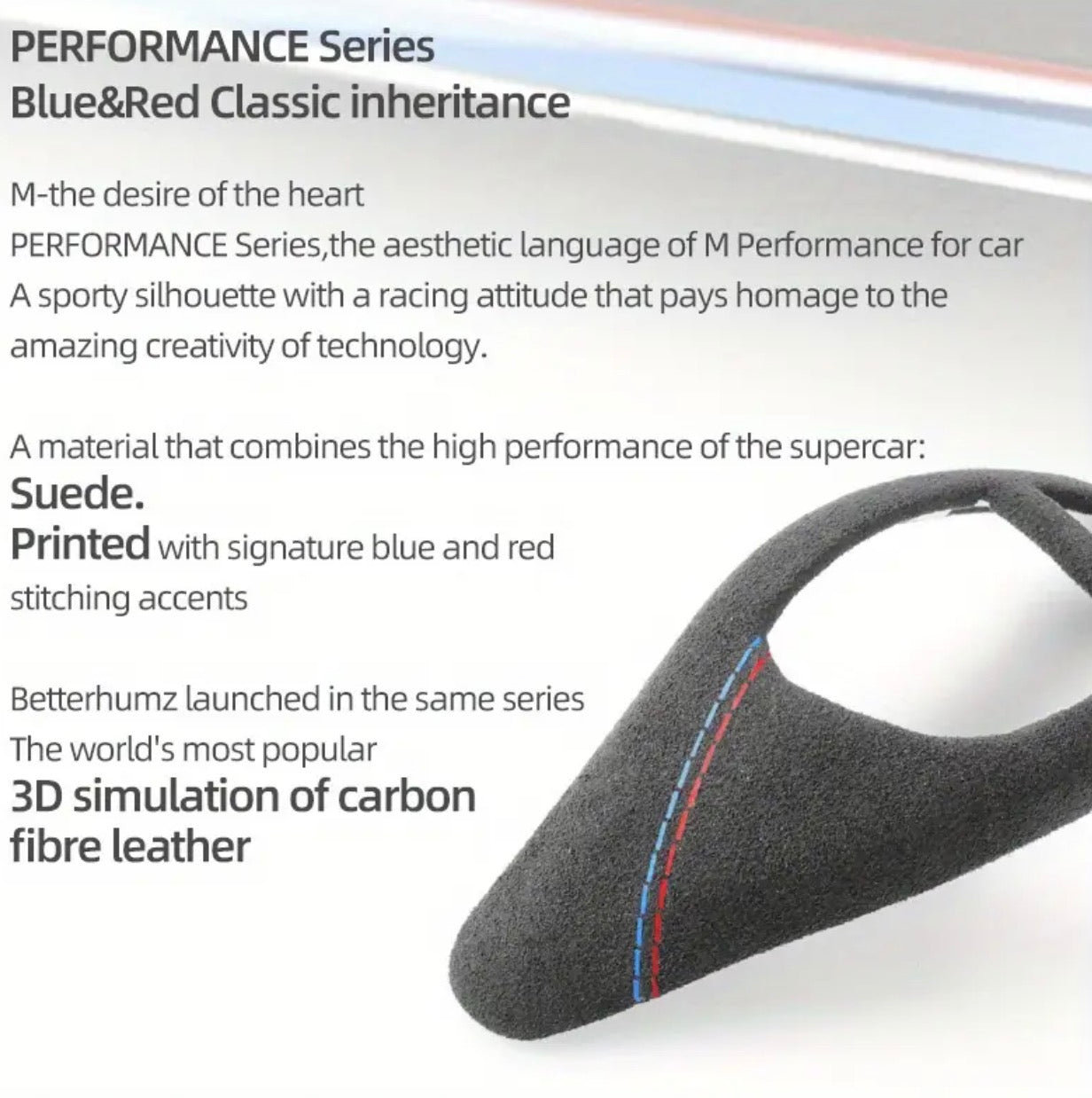 BMW F30 GEAR-LEVER SUEDE COVER