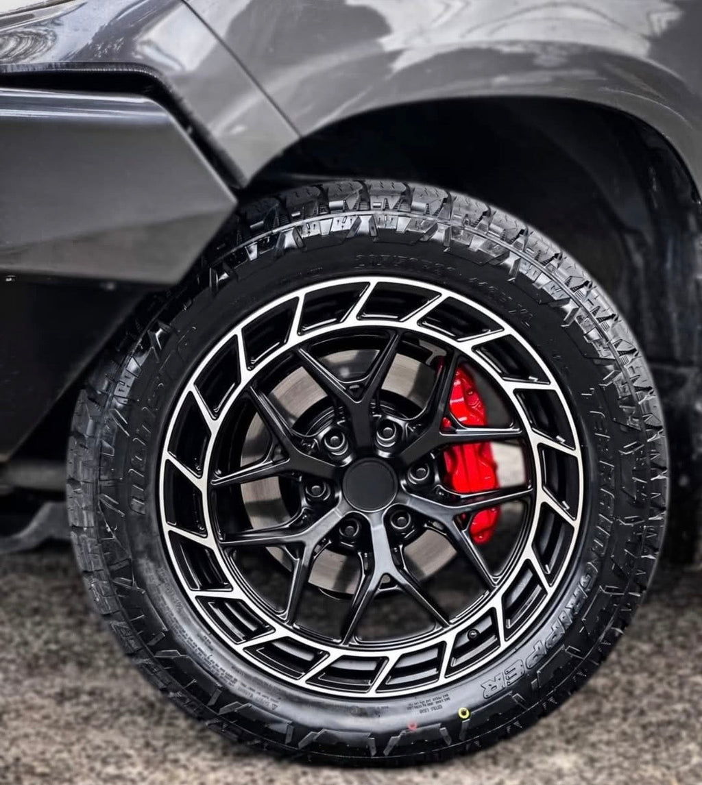 20” CONCAVO SERIES 416 SATIN BLACK  BAKKIE RIMS 6/139 PCD