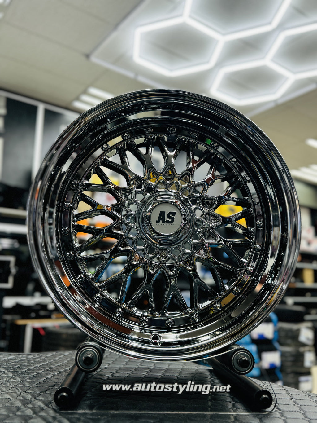 18” AS- MESH 5/112 5/114 SILVER CHROME