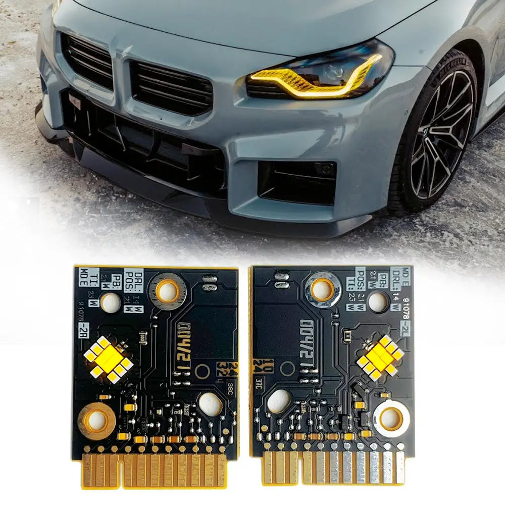 BM G42 2-Series / G87 M2 Lemon Yellow DRL LED Headlight Modules