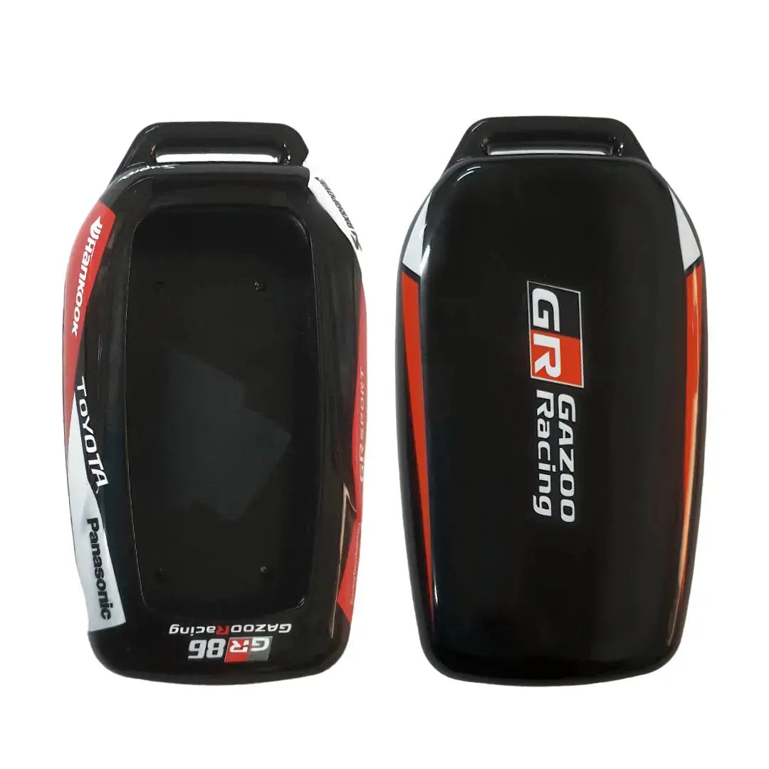 Hard Shell Key Case Cover With Keyring - Toyota GR Gazoo Racing Style