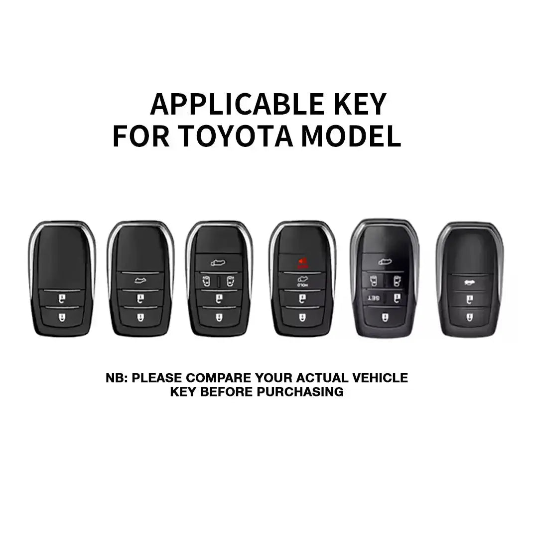 Hard Shell Key Case Cover With Keyring - Toyota GR Gazoo Racing Style