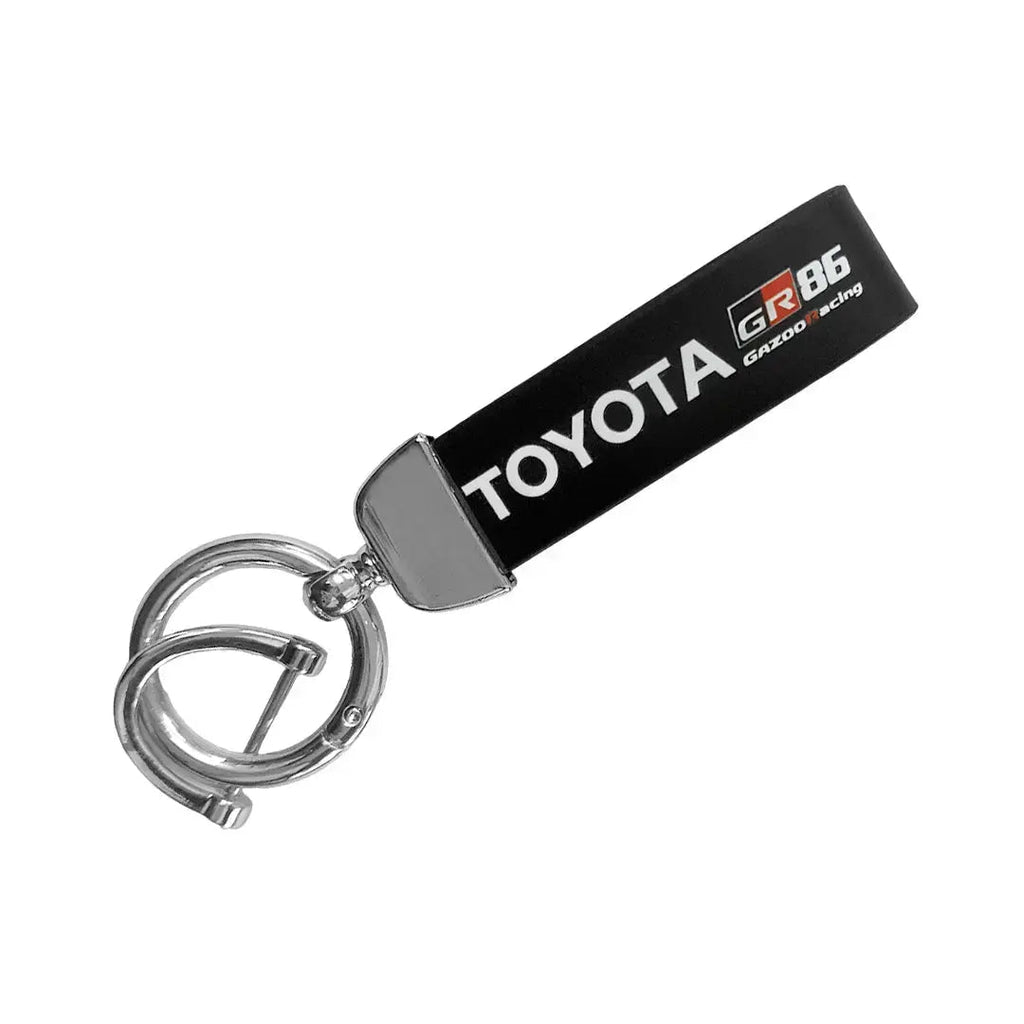 Hard Shell Key Case Cover With Keyring - Toyota GR Gazoo Racing Style