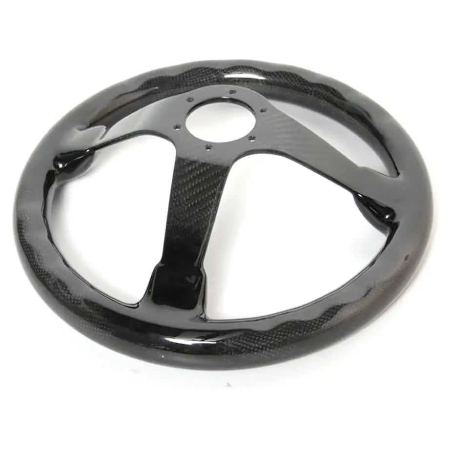 Genuine Carbon Fiber Lightweight Deep Dish Steering Wheel (340mm)