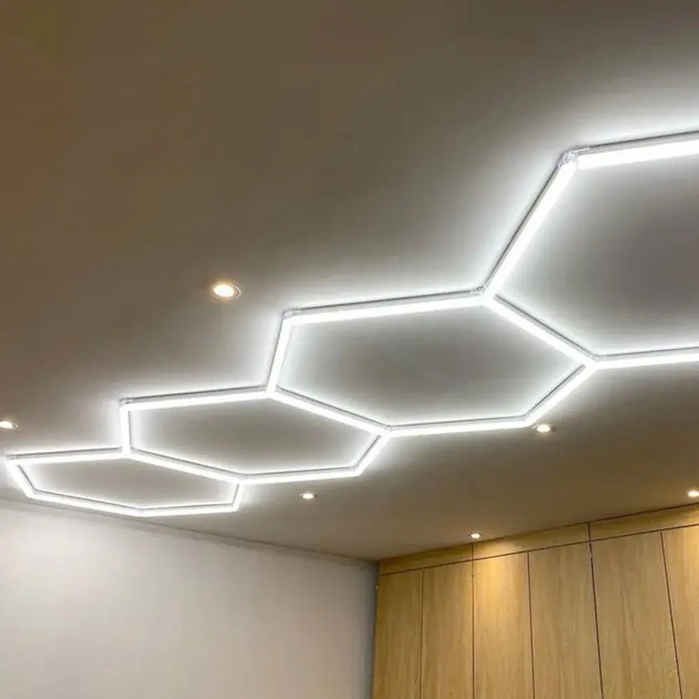Hexglo 4 Piece Hexagon Modular LED Lighting Kit