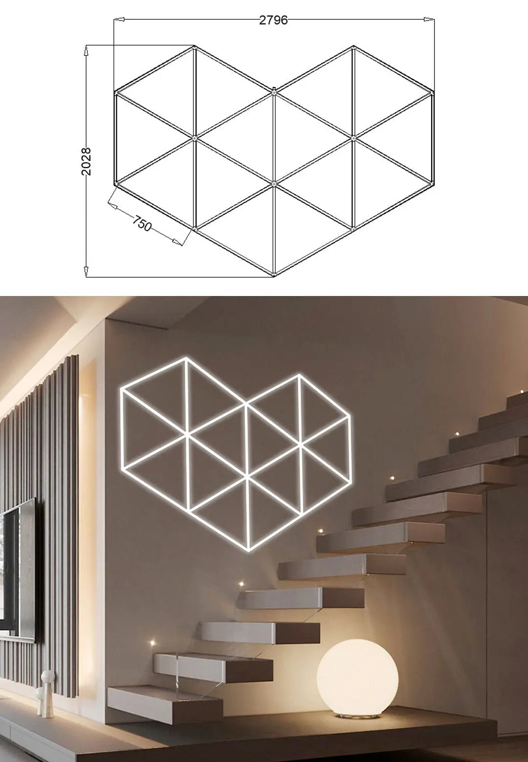Hexglo Diamond Series Modular Lighting Systems - ZT6105