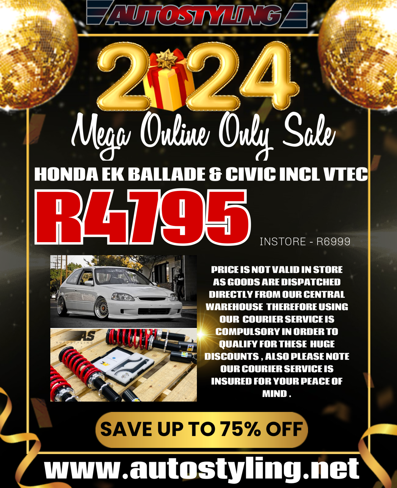 ARC COILOVERS HONDA EK