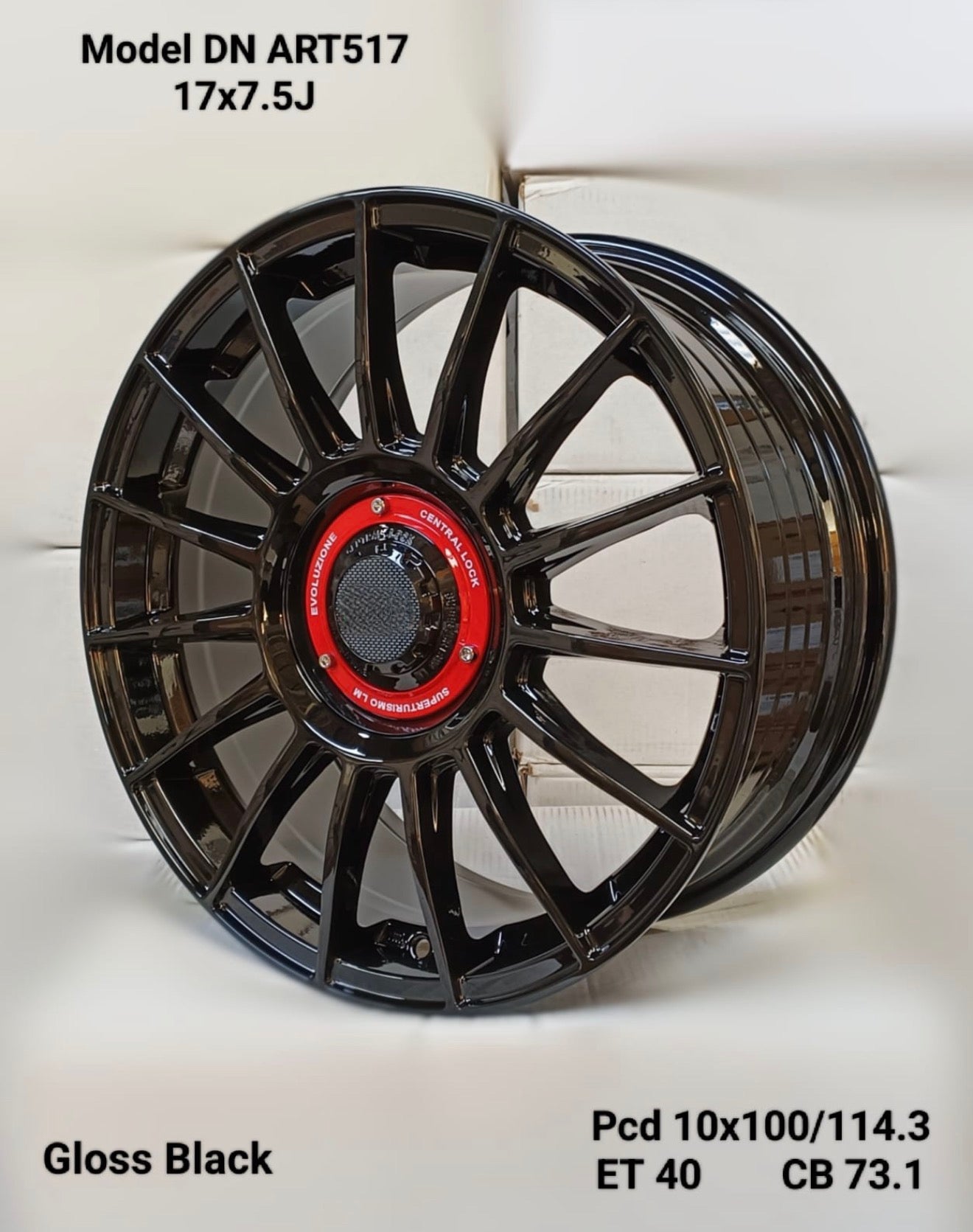 17 ” AS-517 5/100 5/114 hyper  black