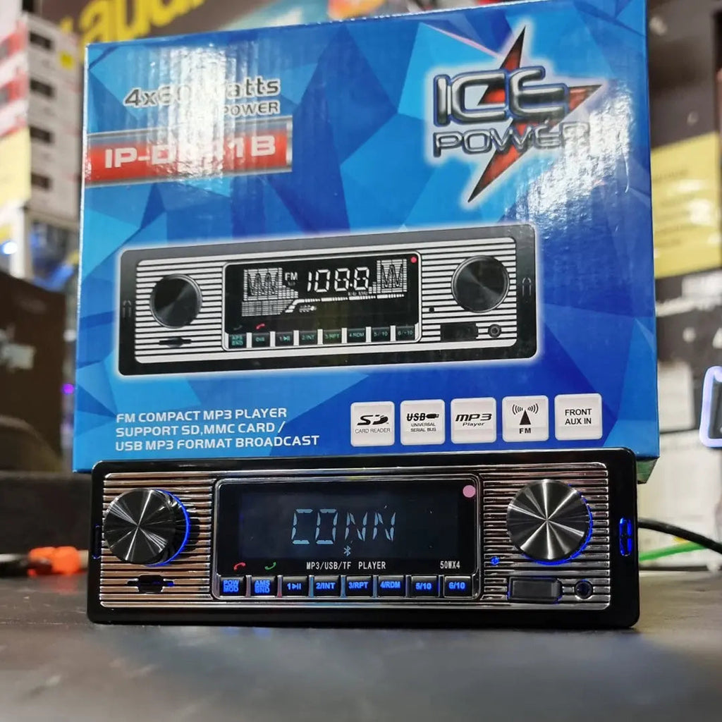 Ice Power IP-D141B Retro Look MP3/USB Media Player With Bluetooth