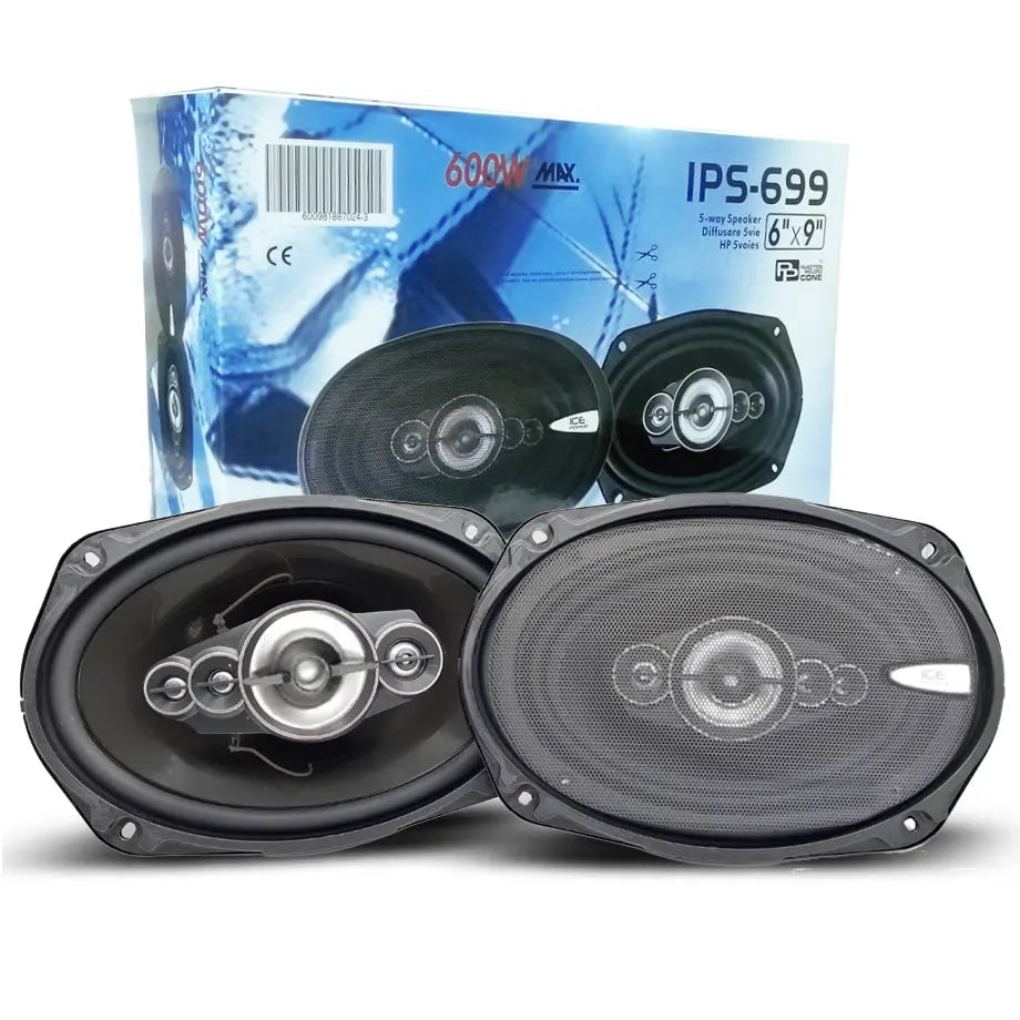 Ice Power - IPS-699 5-Way 6x9 Speakers (600W)