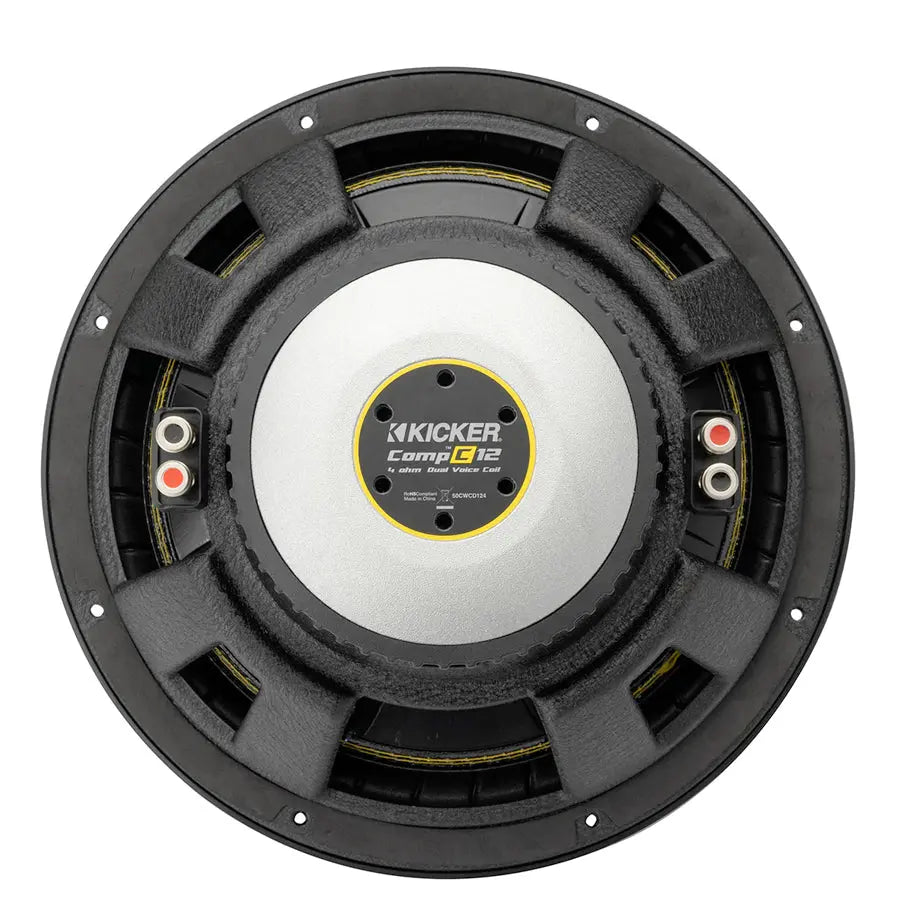 Kicker 50CWCD124 12" CompC 4ohm DVC Subwoofer 600W