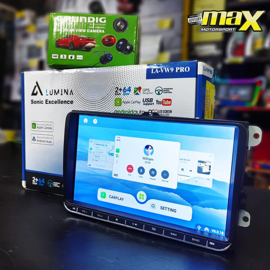 Lumina - 9 Inch VW Android Unit With Apple Car Play & Android Auto + FREE Reverse Camera