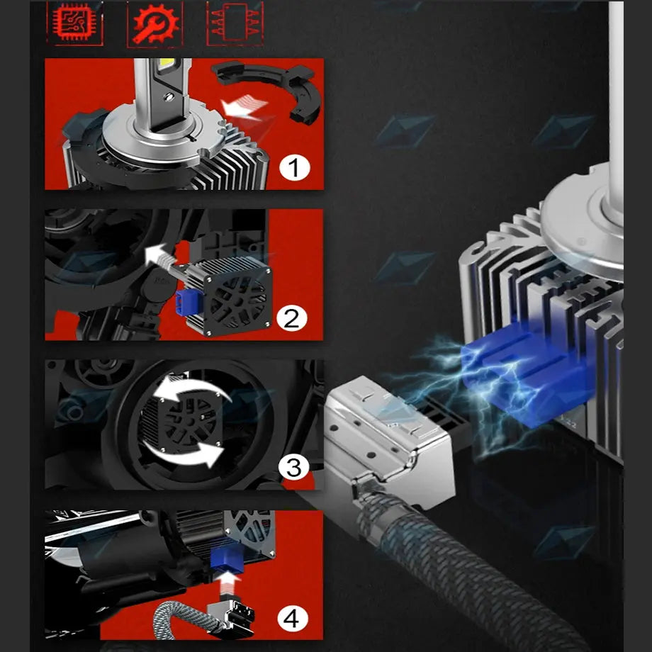 D3S D-Series Xenon To LED Conversion Bulbs (Pair)