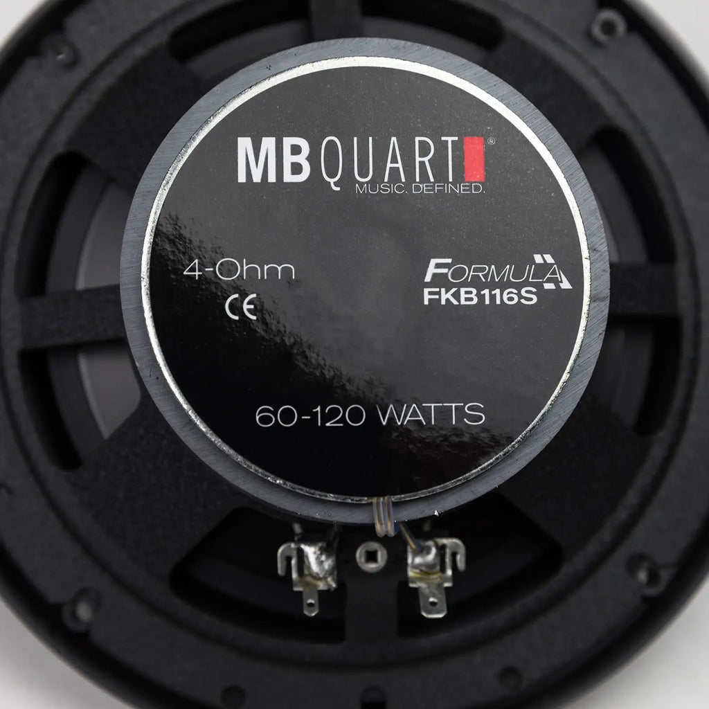 MB Quart FKB116S Formula -  6.5 Inch 2-Way Slim Coaxial Speakers - 120W