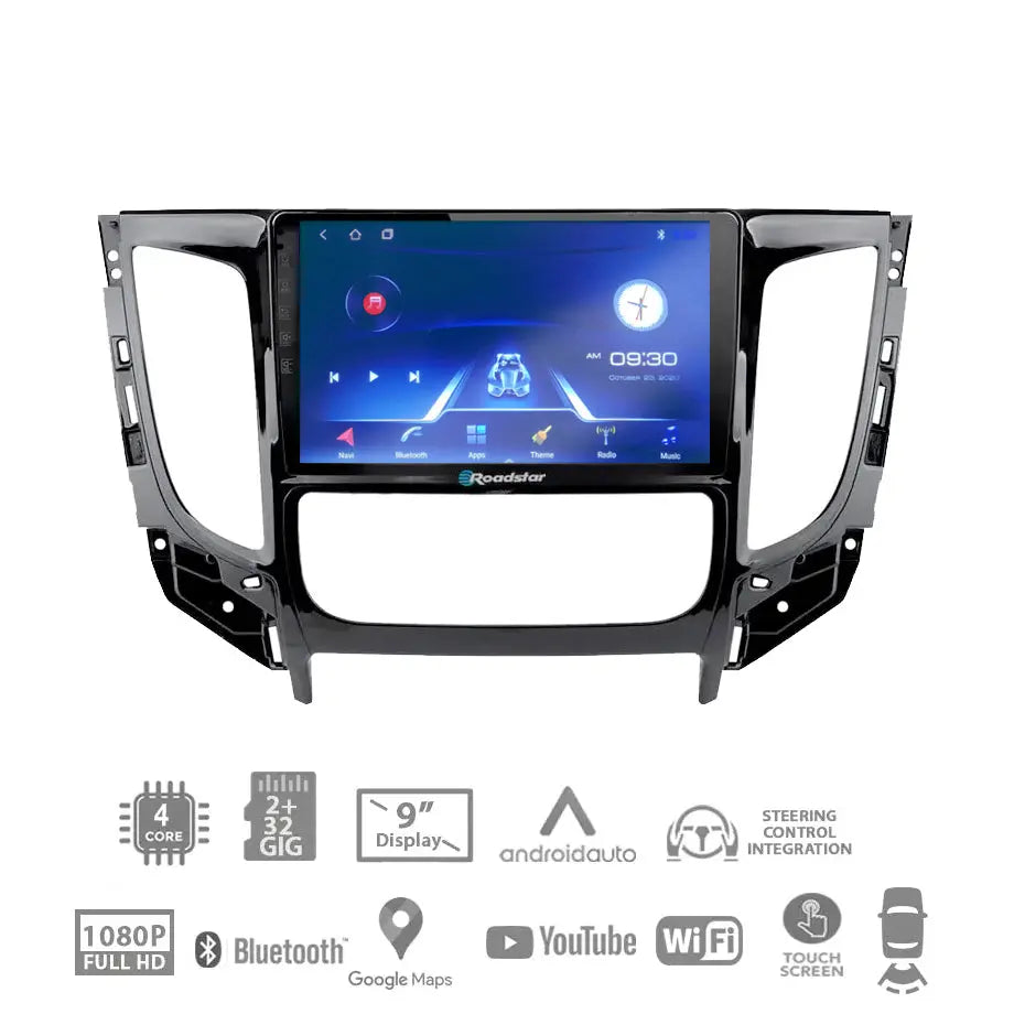 Mitsubishi Triton (15-21) - 9 Inch Roadstar Android Entertainment & GPS System