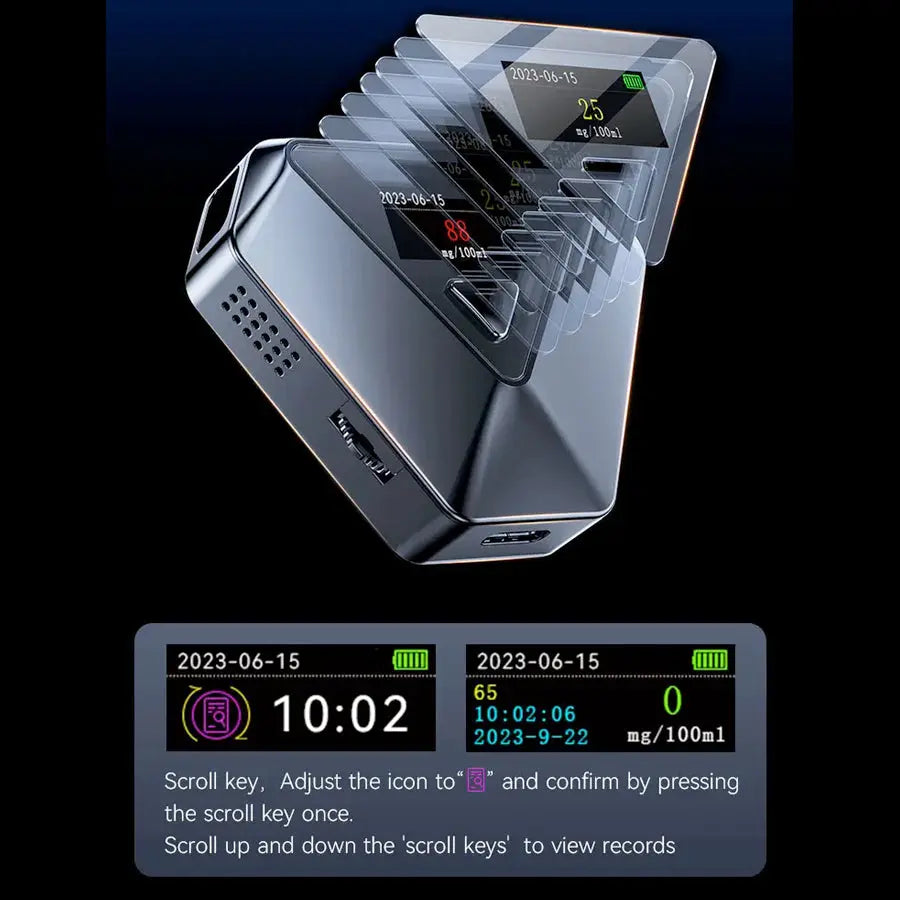 Mr Black-2 Portable Alcohol Breathalyzer Tester