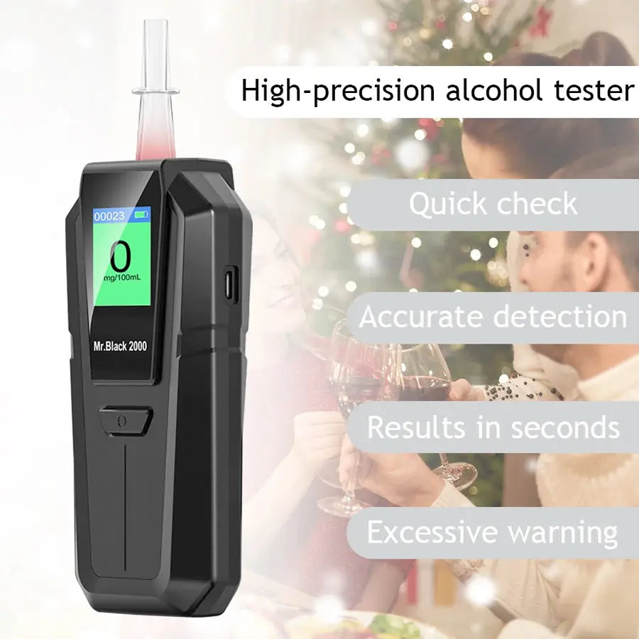 Mr Black-2000 Portable Digital Alcohol Breathalyzer Tester