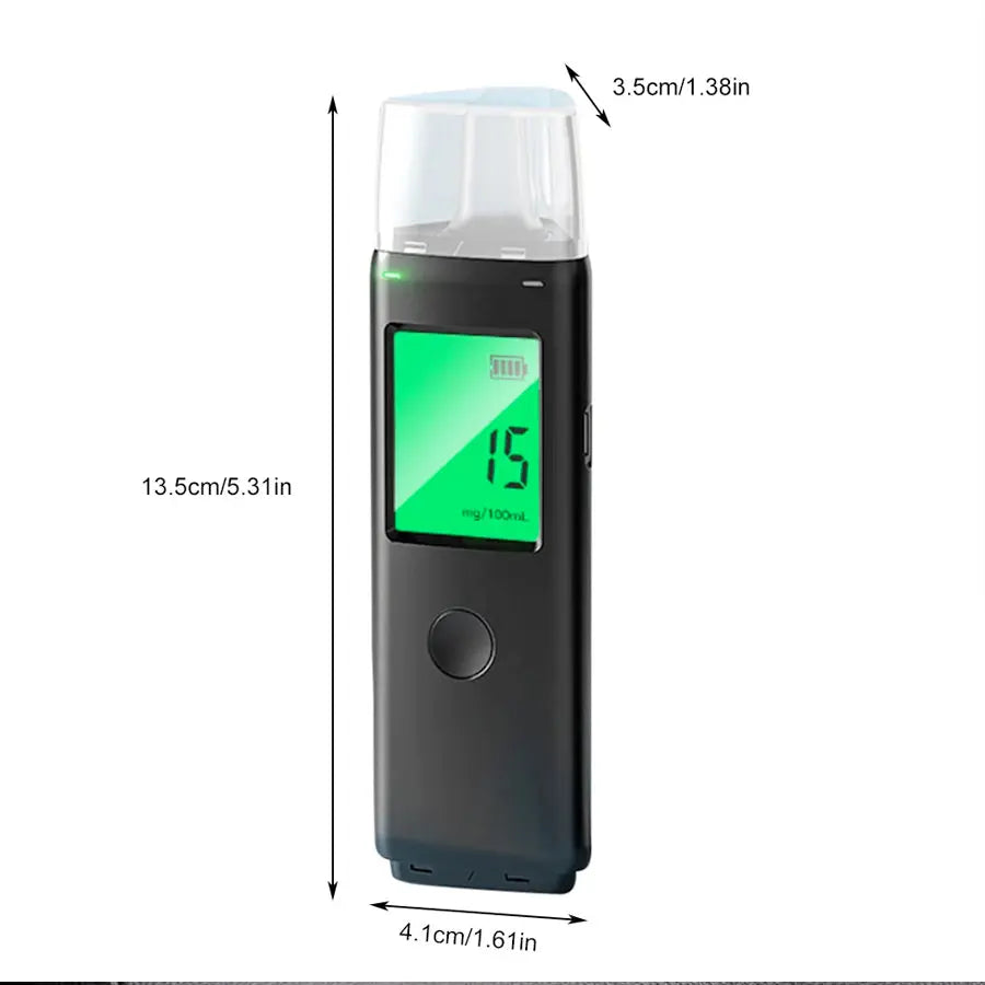 Mr Black-5 Fast Response Pocket Sized Alcohol Breathalyzer Tester