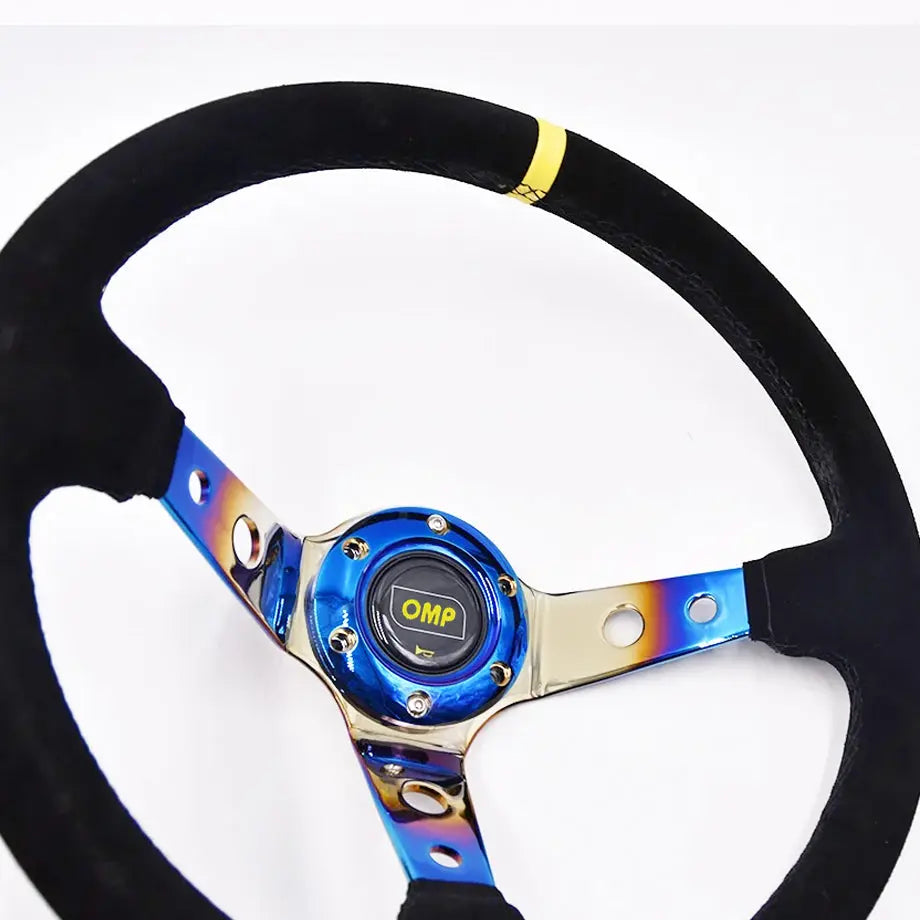 OMP Neo Chrome Drift Style Steering Wheel (350mm)
