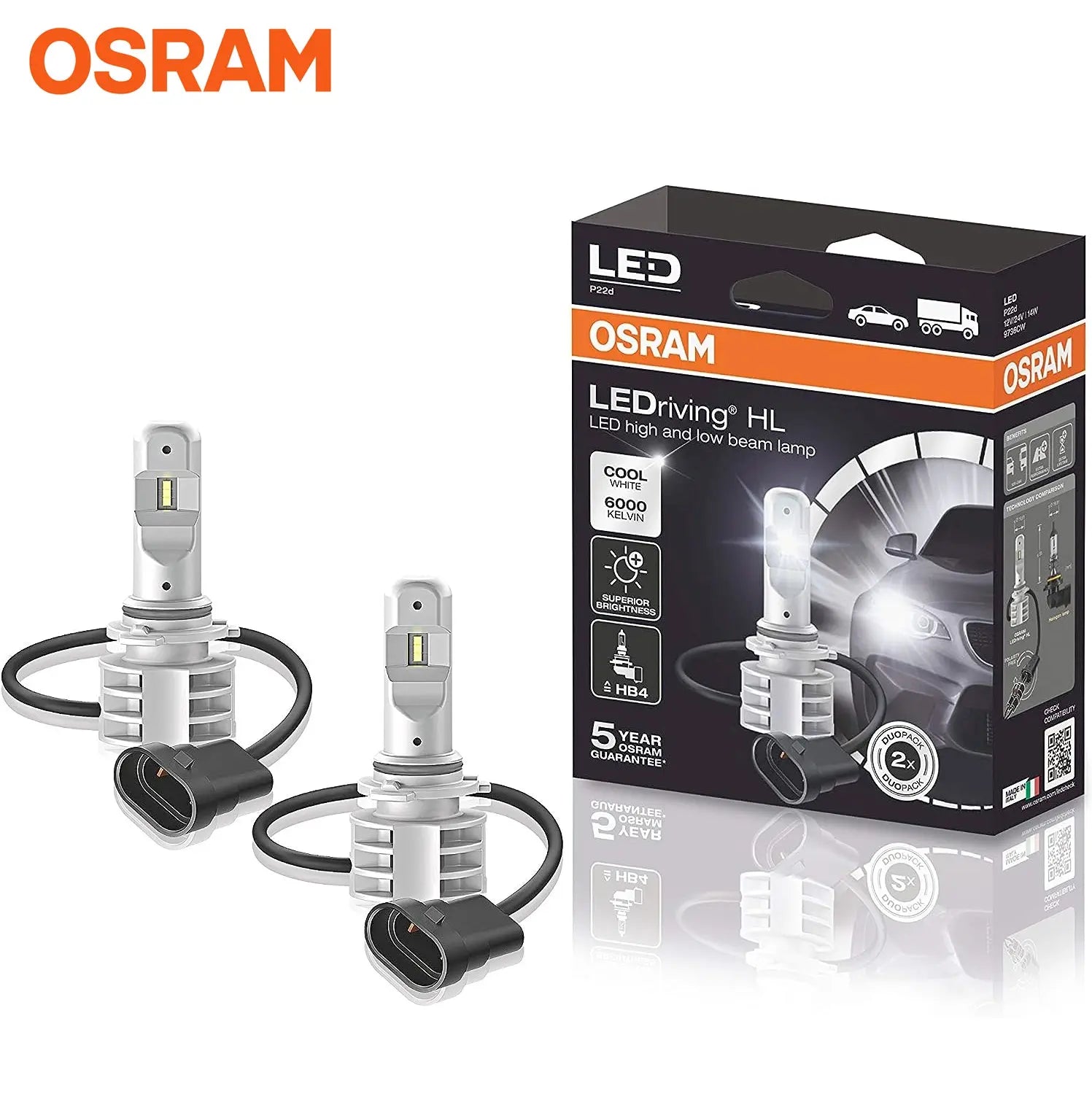 Osram HB4 LEDriving HL Headlight Bulb Kit
