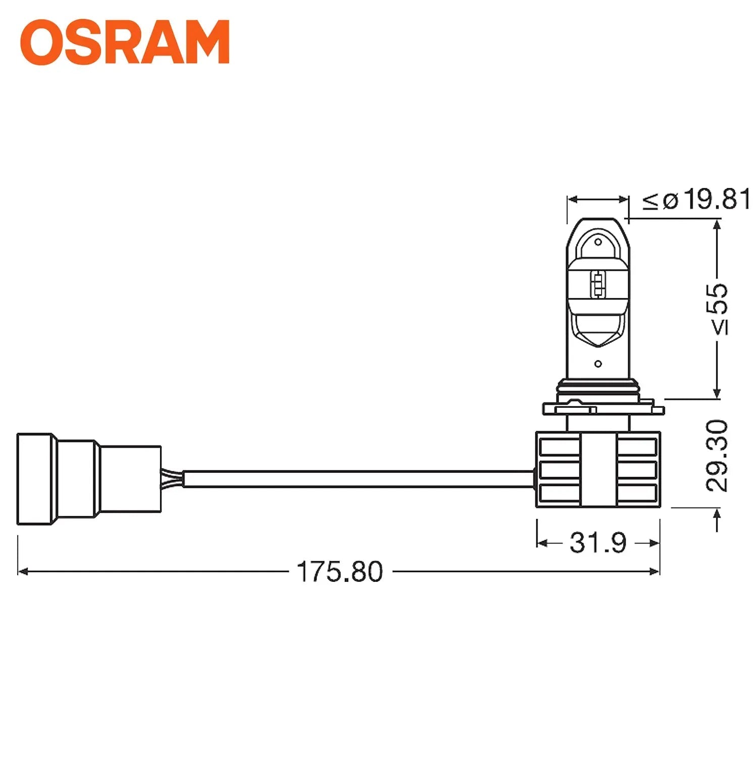 Osram HB4 LEDriving HL Headlight Bulb Kit